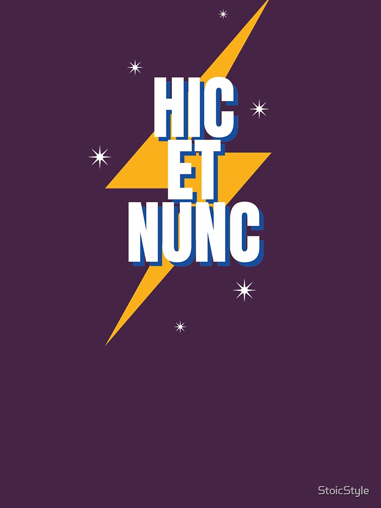 Hic et Nunc - Black T-Shirt - The Stoic Store