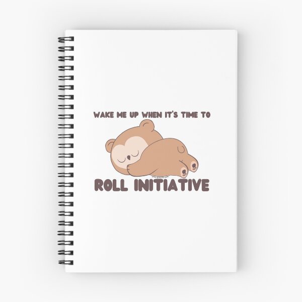 Aperçu de l'œuvre Réveillez-moi quand il est temps de lancer l'initiative (Owlbear // Gaming Dice // D20) créée et vendue par whimsyworks.