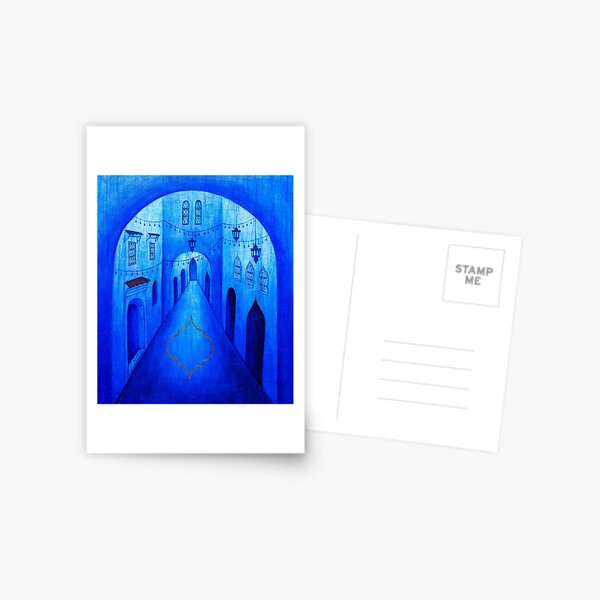 Streets of Chefchaouen Postcard
