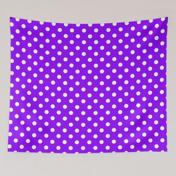 Item preview, Violet with White Polka Dots designed and sold by WearURColors.