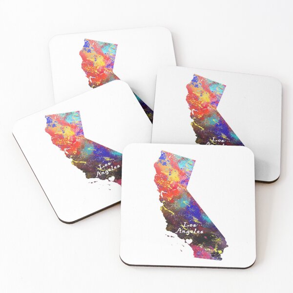 Artikelvorschau, Los Angeles auf Karte Zitat Art Design Inspiration entworfen und verkauft von vividpixelusa.