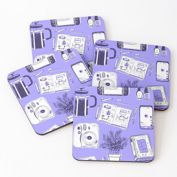 Item preview, Stay At Home Pattern (Pastel Purple Background) designed and sold by Pantonia.