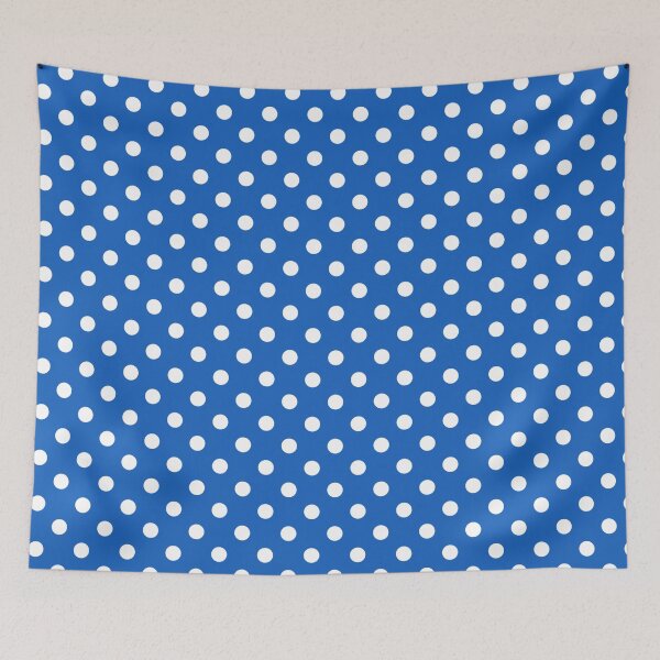 Item preview, Denim Blue with White Polka Dots designed and sold by WearURColors.