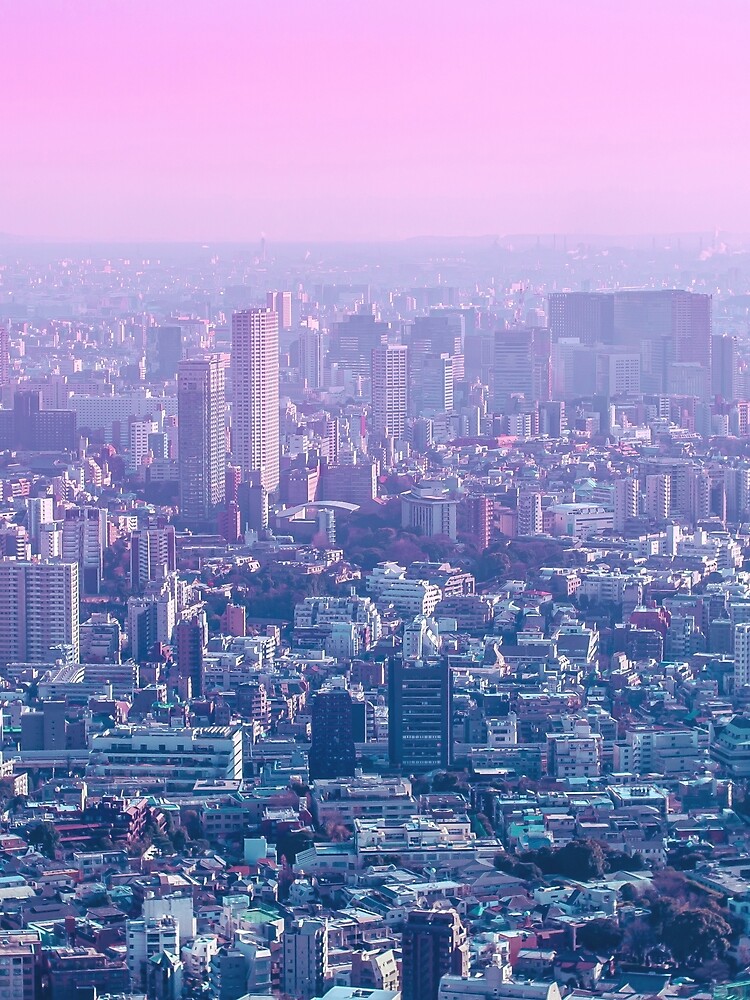 Vaporwave Aesthetic Tokyo Pink Japan Citypop lofi moody vibe Poster for  Sale by TokyoLuv