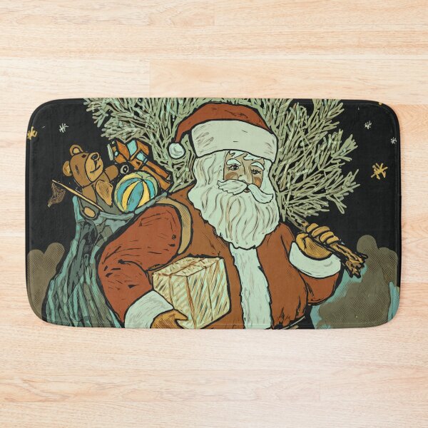 Item preview, Santa With Tree designed and sold by Barbara Gilhooly.