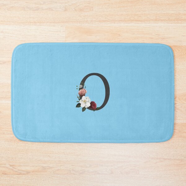 Item preview, Black On Blue Monogram Letter O | Floral Alphabet designed and sold by SerendipityNow.