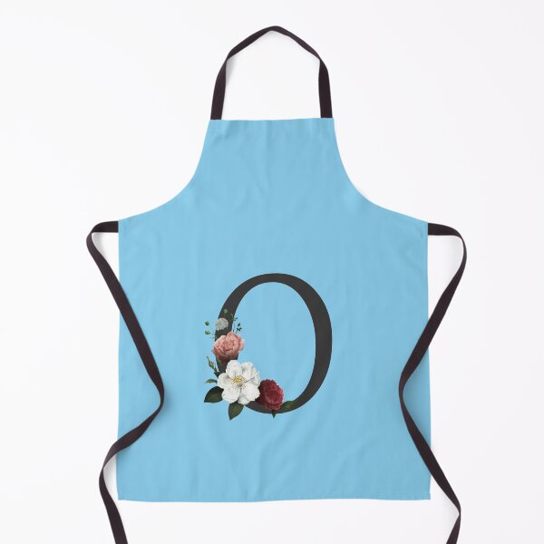 Item preview, Black On Blue Monogram Letter O | Floral Alphabet designed and sold by SerendipityNow.