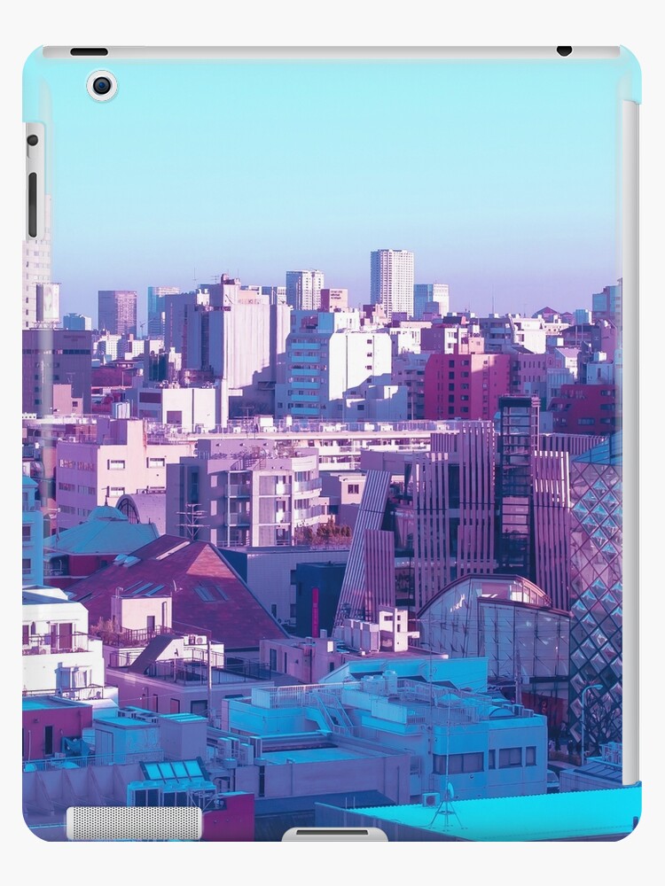 Harajuku Anime Aesthetic Photo Citypop Vaporwave Pink And Blue Citypunk Ipad Case Skin For Sale By Tokyoluv Redbubble