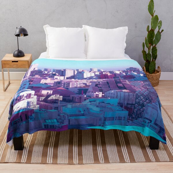 Item preview, Harajuku Anime Aesthetic Photo Citypop vaporwave pink and blue citypunk designed and sold by TokyoLuv.