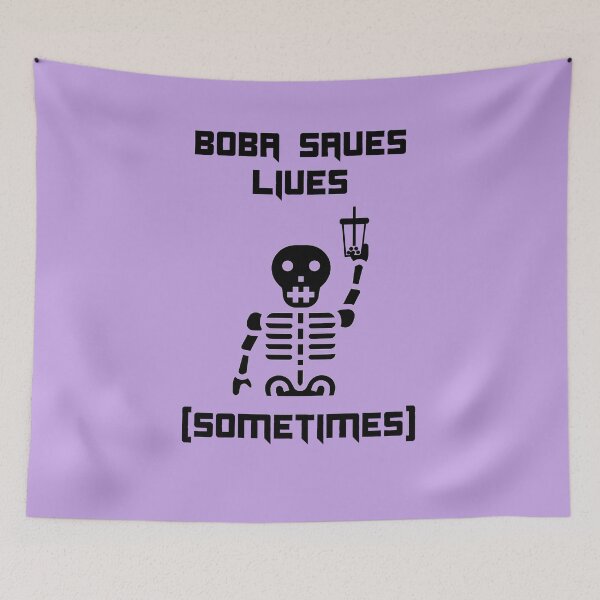 Item preview, Boba Tea Saves Lives (sometimes) Funny Halloween designed and sold by Shujii.