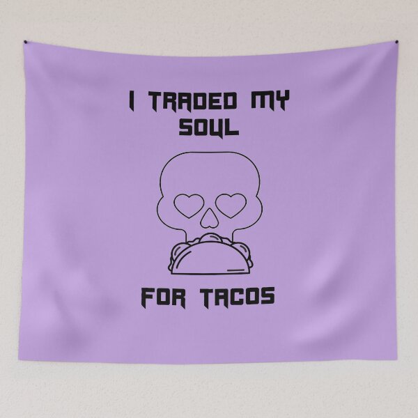 Item preview, I Traded my Soul for Tacos Halloween Funny designed and sold by Shujii.