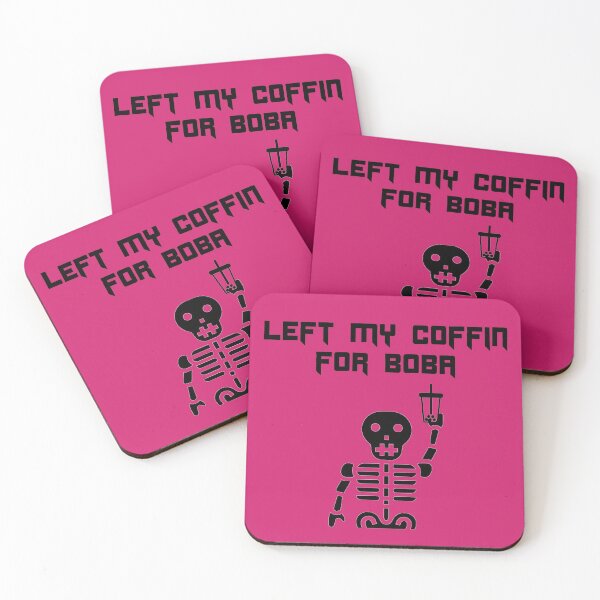 Item preview, Left My Coffin For Boba Bubble Tea Halloween Funny designed and sold by Shujii.