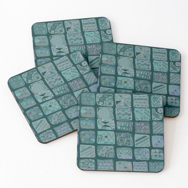 Item preview, Abstract pattern of geometric shapes freehand drawing designed and sold by Nata-V.