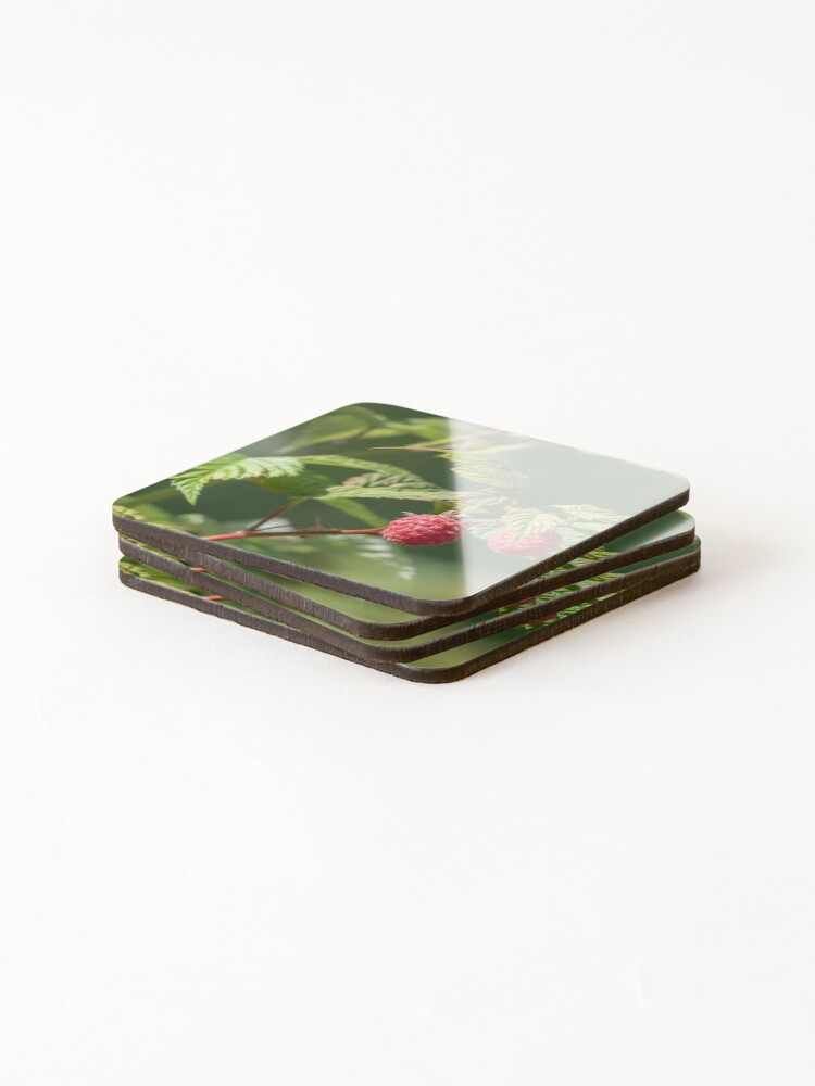 Thumbnail 4 of 5, Coasters (Set of 4), Raspberry designed and sold by EngineerGoC.