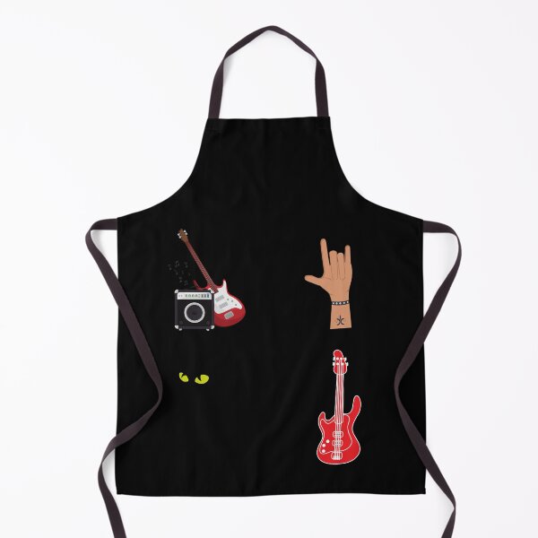 Item preview, Punk  cat, guitar, rock star. Gift for a music teacher, sticker pack designed and sold by RoManSmArt.