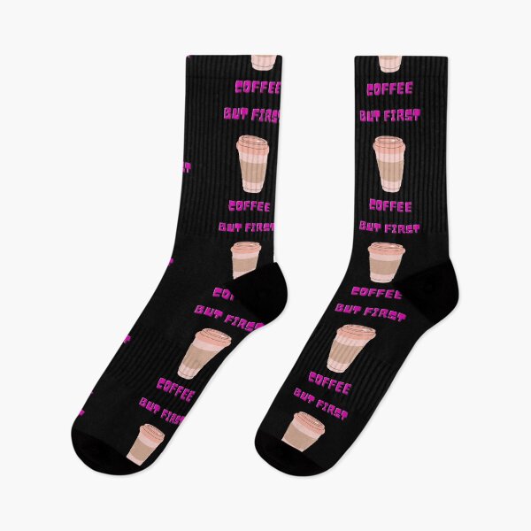 Item preview, But First....Coffee Pink Letters Design In Black designed and sold by LuckyKermit.