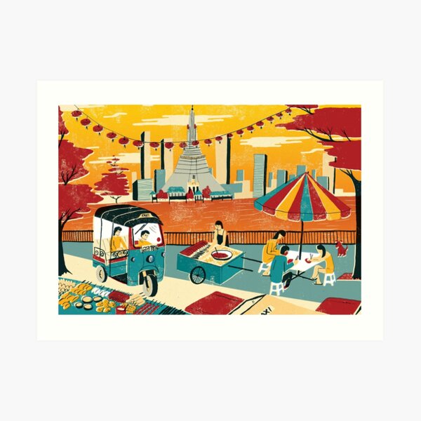 Bangkok Art Print
