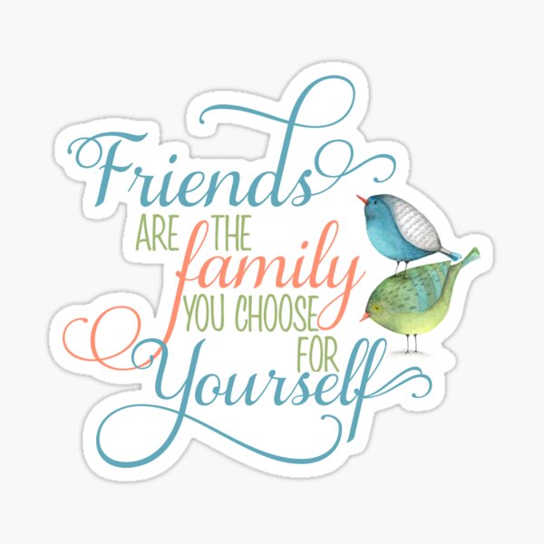 Friends are Family you Choose Sticker