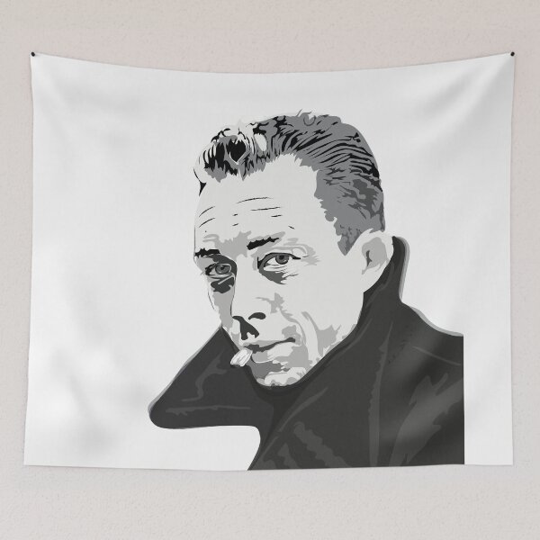 Item preview, Portrait of Albert camus designed and sold by Emi Yañez.