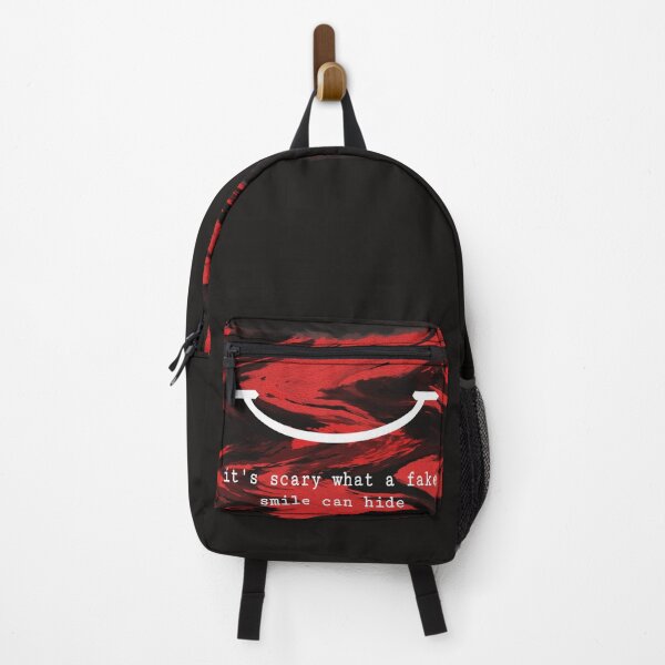 Item preview, ''it's scary what a fake smile can hide'' quote artwork designed and sold by CEDdesign.