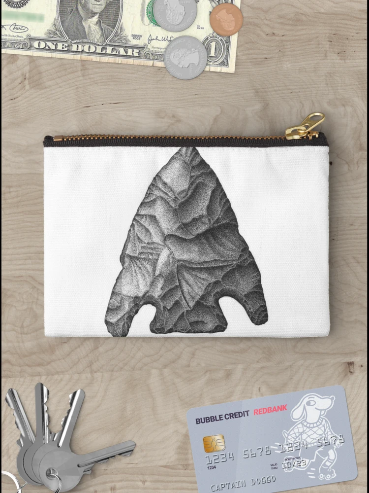 Thumbnail 3 of 4, Zipper Pouch, Projectile Point designed and sold by jcaillustration.
