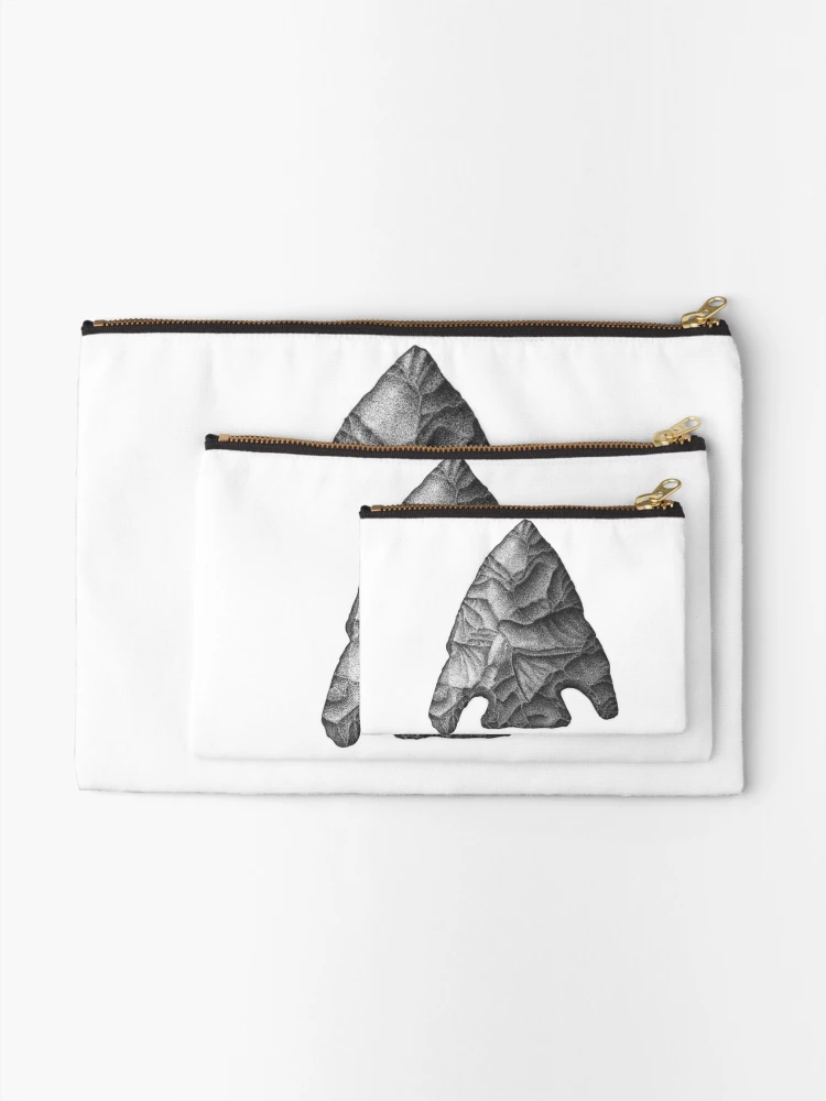 Thumbnail 2 of 4, Zipper Pouch, Projectile Point designed and sold by jcaillustration.