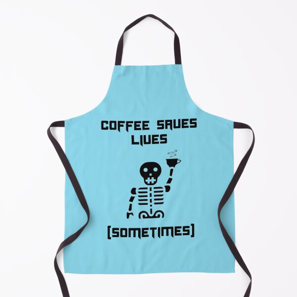 Item preview, Coffee Saves Lives (sometimes) Funny Halloween designed and sold by Shujii.