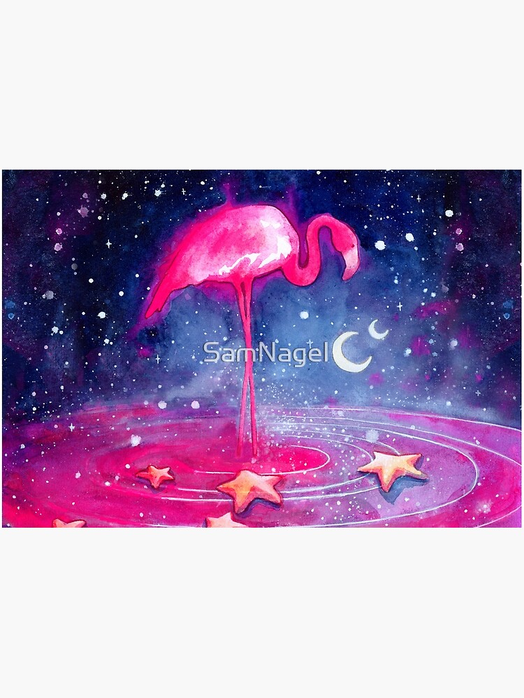 Thumbnail 2 of 2, Jigsaw Puzzle, Flamingo Dreams designed and sold by SamNagel.