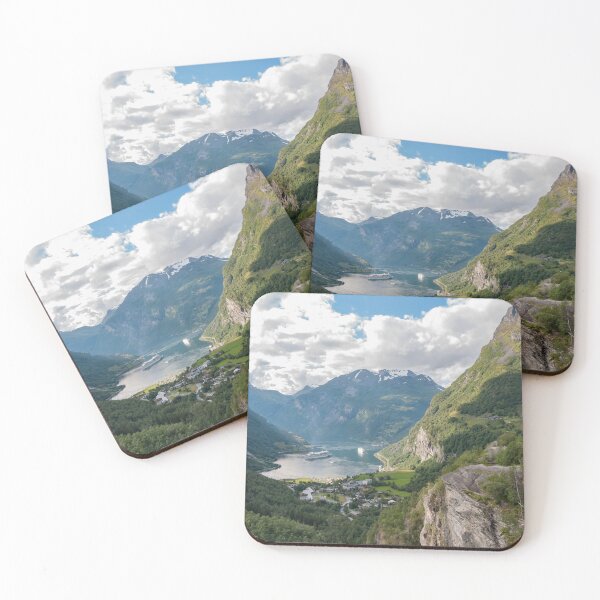 Item preview, Evening sun in Geiranger in Norway designed and sold by EngineerGoC.