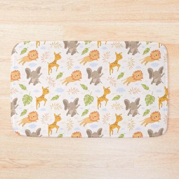 Item preview, Jungle animals - Pattern with lion, elephant and giraffe designed and sold by Sampik.