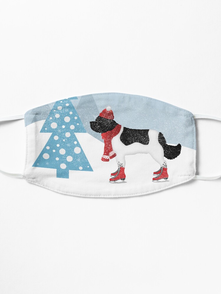 Alternate view of Landseer Newfoundland Winter Scene Mask