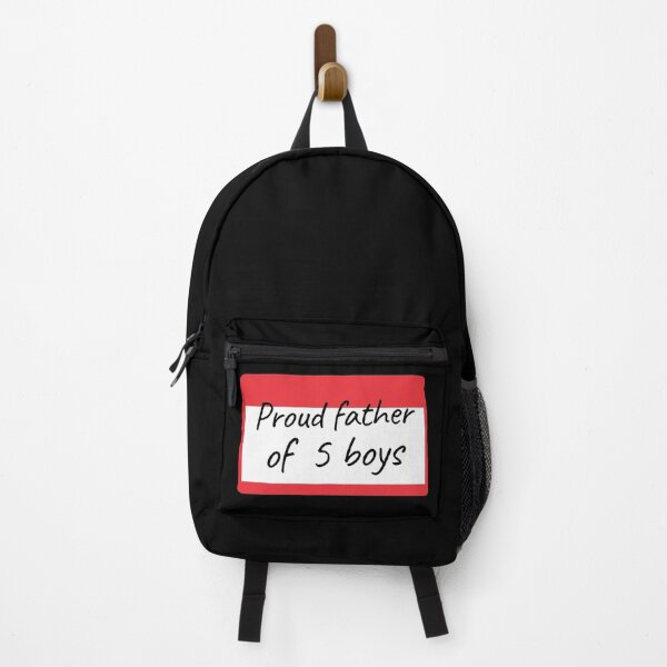 Item preview, Proud Father of 5 Boys - label designed and sold by piastrelli.