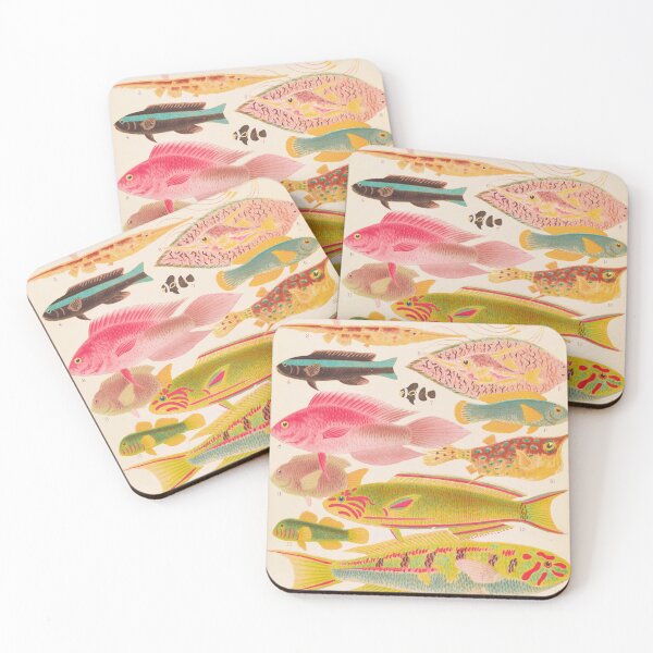 Item preview, Great Barrier Reef Tropical Fishes Vintage Illustration designed and sold by VintageArchive.