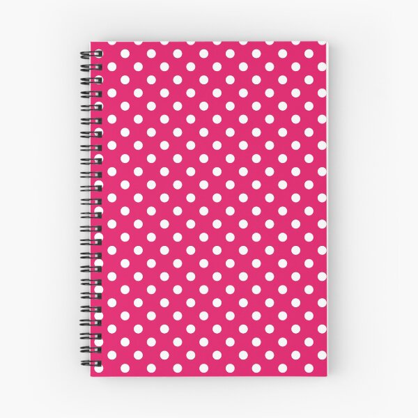 Item preview, Raspberry with White Polka Dots designed and sold by WearURColors.