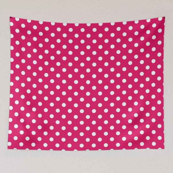 Item preview, Raspberry with White Polka Dots designed and sold by WearURColors.
