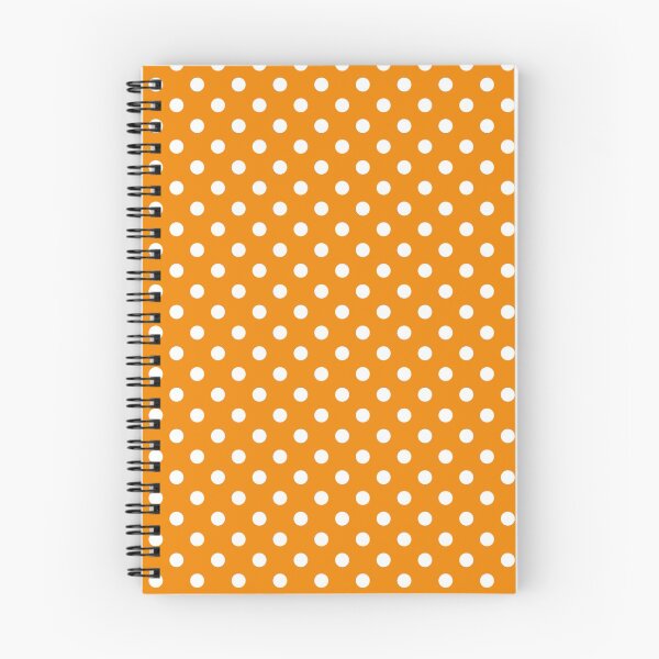 Item preview, Tangerine with White Polka Dots designed and sold by WearURColors.