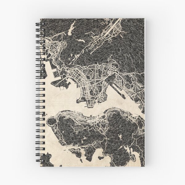 Item preview, Hong Kong map ink lines designed and sold by InkMaps.