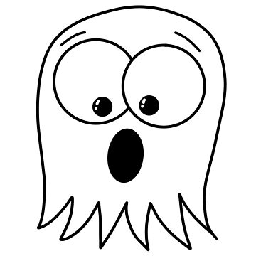 Scared Face Coloring Page