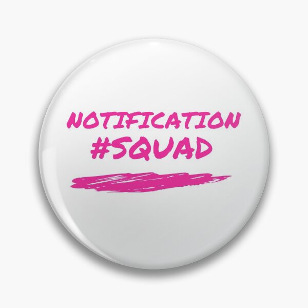 Item preview, Notification Squad - Hot Pink designed and sold by CharWilcox.