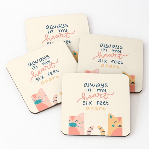 Item preview, Always in my heart six feet apart. Happy Quarantined Birthday from social distance designed and sold by DesignTribe.