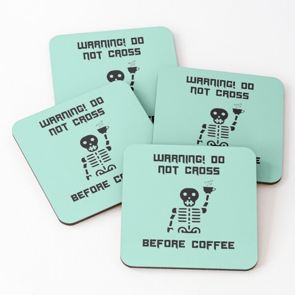 Item preview, Do Not Cross Before Coffee Funny Halloween designed and sold by Shujii.