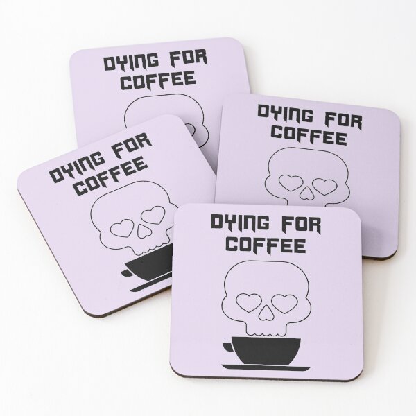 Item preview, Dying for Coffee Halloween Cute Morbid designed and sold by Shujii.