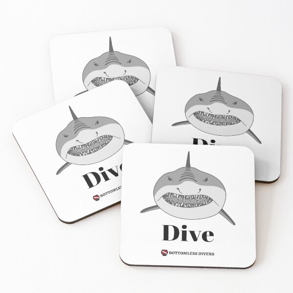 Item preview, Dive Mako Shark with Black Font designed and sold by BottomlessDiver.