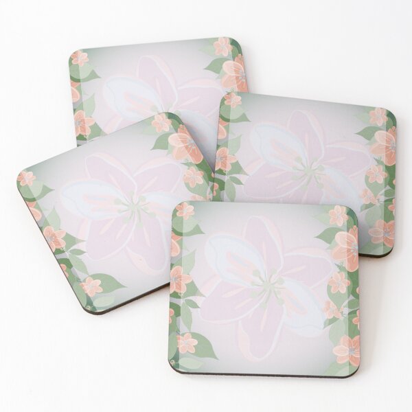 Item preview, The floral frame is vertical. Flowers on a branch of cherry blossoms designed and sold by Liza-RKS.