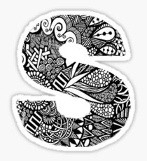 S letter Sticker