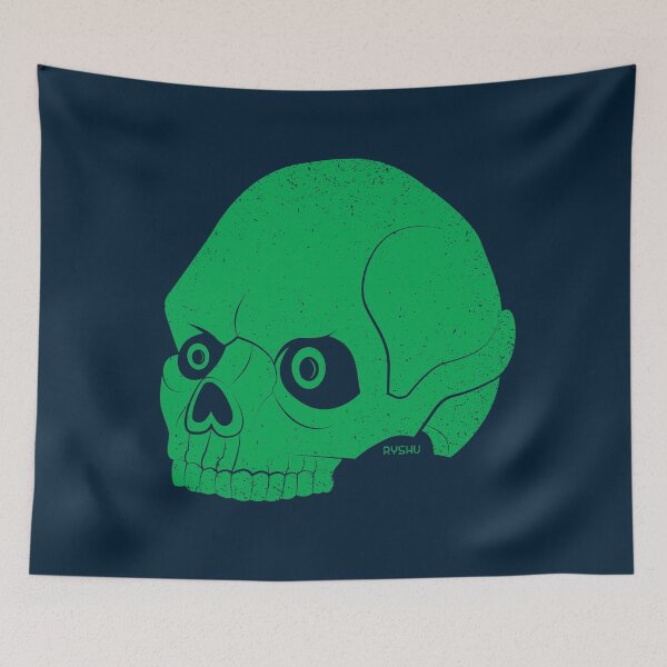 Item preview, Distinctive Green Skull designed and sold by RYSHU.