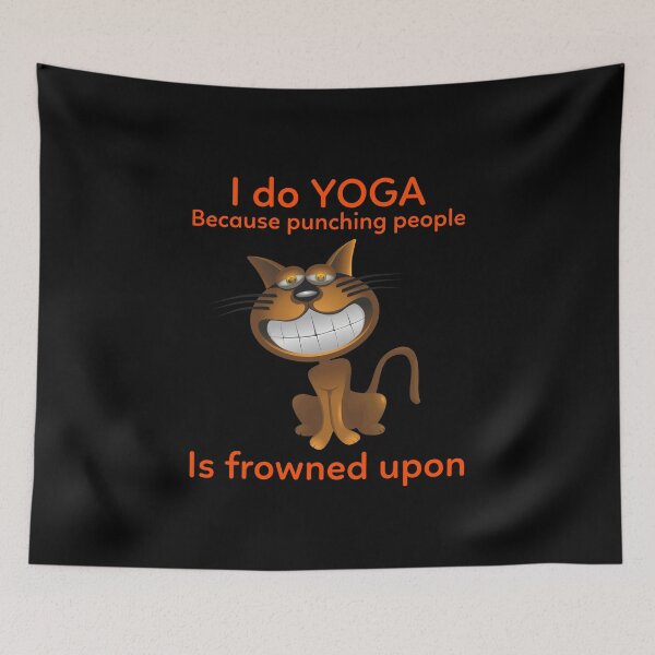 Item preview, I Do YOGA Because Punching People Is Frowned Upon designed and sold by tw2us.