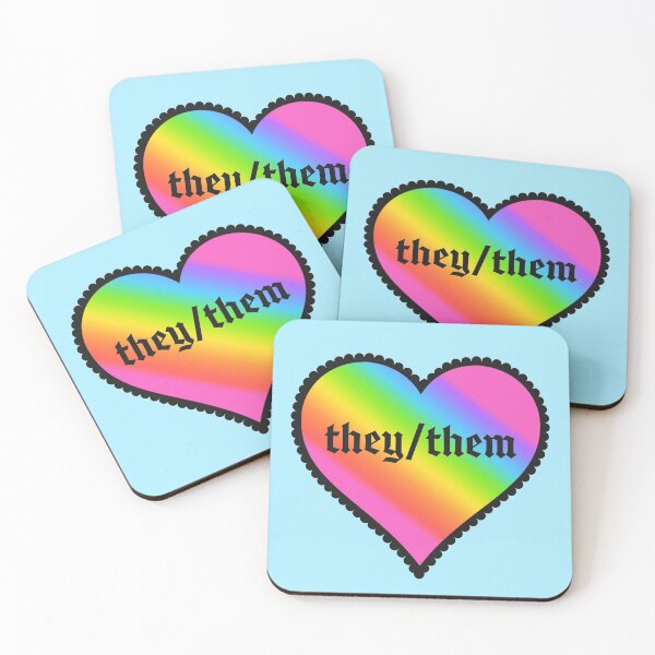 Item preview, pronoun heart (they/them) designed and sold by disco dottie.
