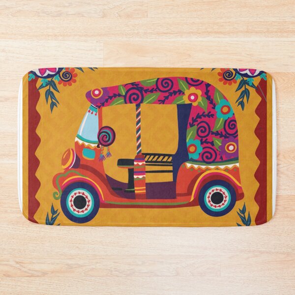 Item preview, Auto - Rickshaw Floral Digital Mandala Art Pattern designed and sold by storeIndus.