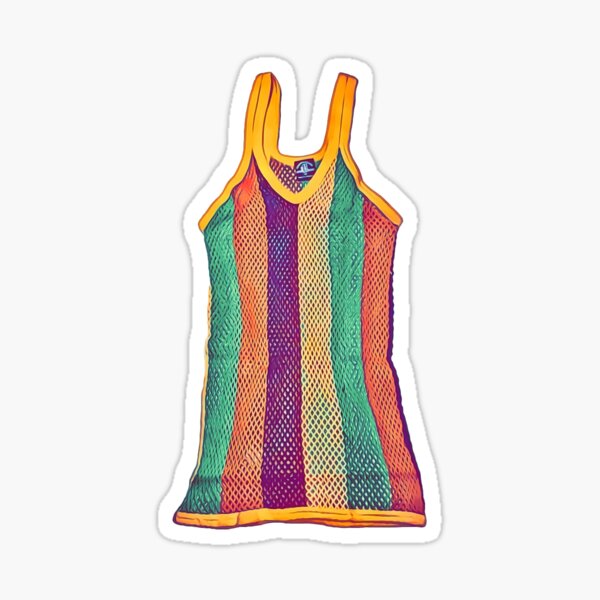 "Jamaican Tank Top Mesh Marina Yardie Style" Sticker for Sale by